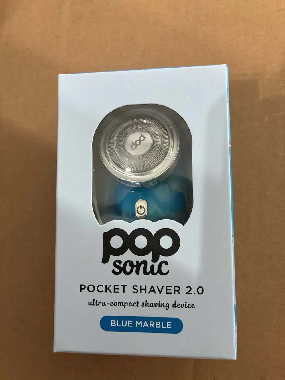 Pop Sonic Pocket Shaver 2.0 Ultra-Compact Shaving Device - Blue Marble